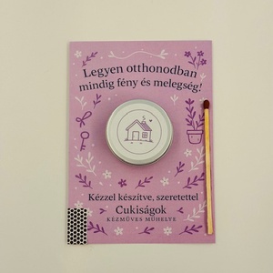 Lakásavató ajándékgyertya - Meska.hu