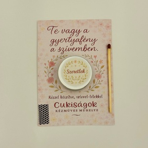 Romantikus ajándékgyertya - Meska.hu