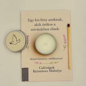 Emlékező ajándékgyertya - otthon & életmód - gyertya, illat, aroma - gyertya - Meska.hu