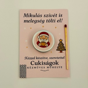 Mikulás ajándékgyertya, Karácsony, Karácsonyi lakásdekoráció, Karácsonyi illatgyertya, mécses, Gyertya-, mécseskészítés, MESKA