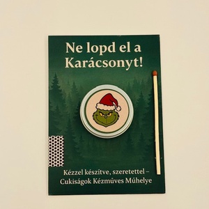 Grincs ajándékgyertya, Karácsony, Karácsonyi lakásdekoráció, Karácsonyi illatgyertya, mécses, Gyertya-, mécseskészítés, MESKA