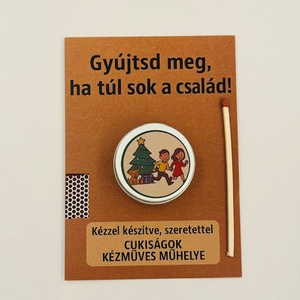 Vicces családi ajándékgyertya, Karácsony, Karácsonyi lakásdekoráció, Karácsonyi illatgyertya, mécses, Gyertya-, mécseskészítés, MESKA