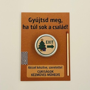 Vicces családi ajándékgyertya, Karácsony, Karácsonyi lakásdekoráció, Karácsonyi illatgyertya, mécses, Gyertya-, mécseskészítés, MESKA