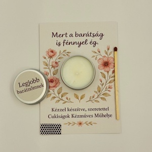 Barátság ajándékgyertya - kellékek & szerszámok - dekorációs kellékek - dekorációs gyertya - Meska.hu