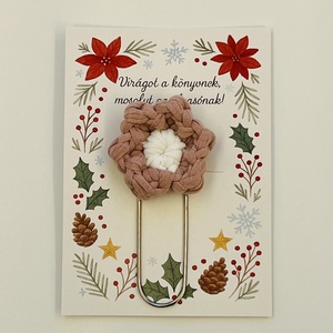 Horgolt virág könyvjelző, Könyv & Zene, Könyvjelző, Horgolás, MESKA