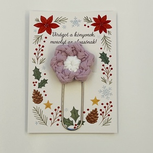 Horgolt virág könyvjelző - könyv & zene - könyvjelző - Meska.hu