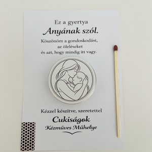 Anyák napi ajándékgyertya - Meska.hu