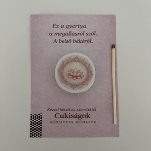 Belső béke ajándékgyertya - Meska.hu