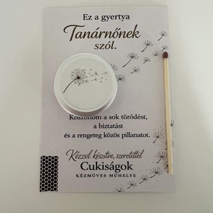 Pedagógus/Tanárnő ajándékgyertya, Otthon & Életmód, Gyertya, illat, aroma, Gyertya, Gyertya-, mécseskészítés, MESKA