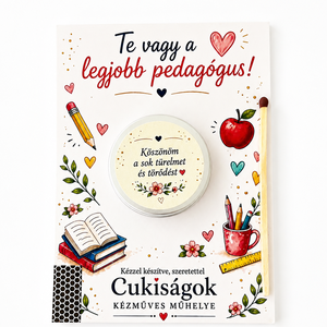 Pedagógus ajándékgyertya, Otthon & Életmód, Gyertya, illat, aroma, Gyertya, Gyertya-, mécseskészítés, MESKA