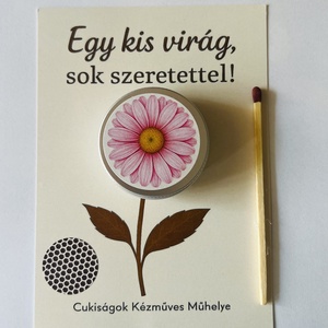 Virág ajándékgyertya  - Meska.hu