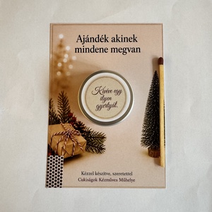 Karácsonyi ajándékgyertya - Meska.hu