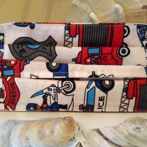 Rendőrös, tűzoltós maszk, zsebes béléssel, mikrózható, fül kímélő - férfi & uniszex - férfi & uniszex - Meska.hu