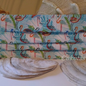 Flamingós maszk, fülkímélő, bélelt - Meska.hu