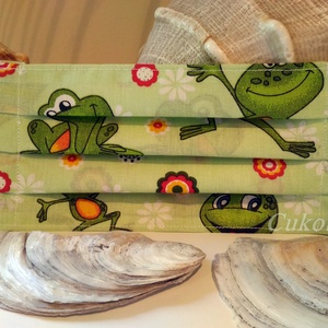 Békás maszk, fülkímélő, bélelt, mosható, mikrózható - Meska.hu