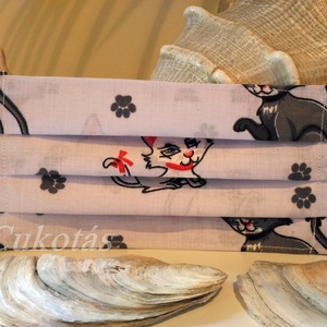 Cicás maszk, fülkímélő, mosható, bélelt - Meska.hu