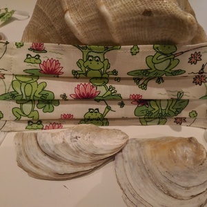 Nyárias szájmaszk, békás - Meska.hu