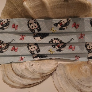 Pandás maszk, nyárias, egyrétegű - Meska.hu