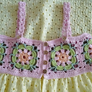 Lányka nyáriruha, sárga - Meska.hu