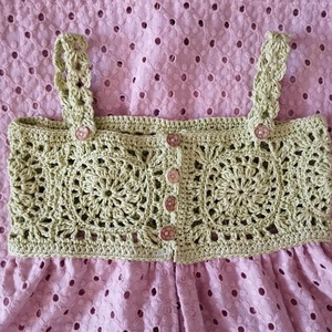 Lányka nyáriruha, rózsaszín - Meska.hu