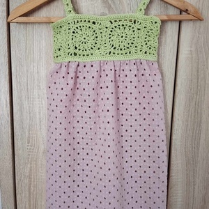 Lányka nyáriruha, rózsaszín - ruha & divat - gyerekruha - ruha - Meska.hu