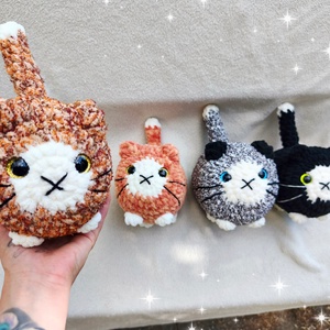 Horgolt duci cica plüss � kézzel készült amigurumi plüss figura - játék & sport - plüssállat & játékfigura - cica - Meska.hu