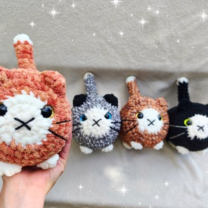 Horgolt duci cica plüss � kézzel készült amigurumi plüss figura - játék & sport - plüssállat & játékfigura - cica - Meska.hu