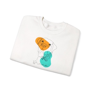 Személyre szabható pulóver kutyás és cicás rajzzal - kézzel rajzolt design - ajándék kutya és cica gazdiknak  - karácsony - karácsonyi ruházat - karácsonyi póló & pulcsi - Meska.hu