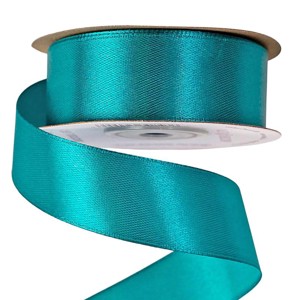 Szatén szalag 25mmx22.86m - türkizkék, Kellékek & szerszámok, Rövidáru, Szalag, pánt, Szatén szalag, , MESKA