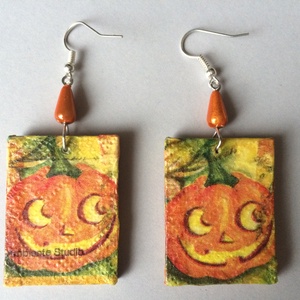 Halloween fülbevaló - ékszer - fülbevaló - lógó fülbevaló - Meska.hu Halloween fülbevaló - ékszer - fülbevaló - lógó fülbevaló - Meska.hu