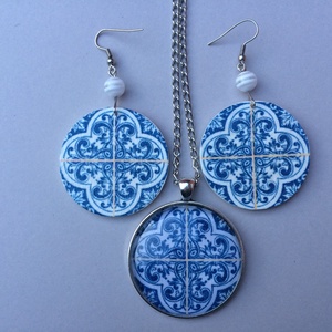 Azulejo No.4 nyaklánc - ékszer - nyaklánc - medálos nyaklánc - Meska.hu