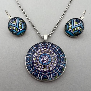 Inka mandala No.1 nyaklánc - ékszer - nyaklánc - medálos nyaklánc - Meska.hu