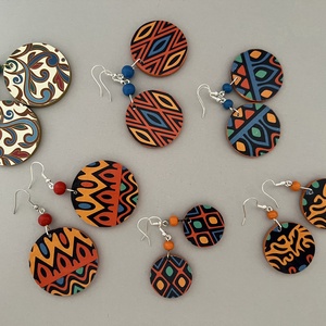 Hihetetlen India No.3 fülbevaló - ékszer - fülbevaló - lógós kerek fülbevaló - Meska.hu