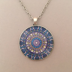Inka mandala No.1 nyaklánc, Ékszer, Nyaklánc, Medálos nyaklánc, Ékszerkészítés, MESKA