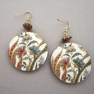 Sárkányvirág No.5 fülbevaló - ékszer - fülbevaló - lógós kerek fülbevaló - Meska.hu