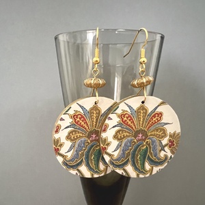 Sárkányvirág No.5 fülbevaló - ékszer - fülbevaló - lógós kerek fülbevaló - Meska.hu