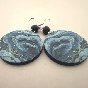 Csillagos égbolt No.2 fülbevaló - ékszer - fülbevaló - lógós kerek fülbevaló - Meska.hu