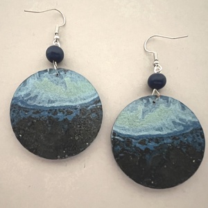 Csillagos égbolt No.2 fülbevaló - ékszer - fülbevaló - lógós kerek fülbevaló - Meska.hu