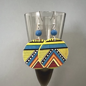 Inka No.3 fülbevaló  - ékszer - fülbevaló - lógós kerek fülbevaló - Meska.hu