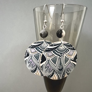 Jégcsipke No.2 fülbevaló - ékszer - fülbevaló - lógós kerek fülbevaló - Meska.hu