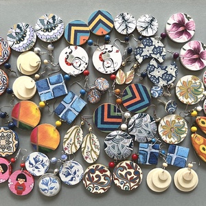 Jégcsipke No.2 fülbevaló - ékszer - fülbevaló - lógós kerek fülbevaló - Meska.hu