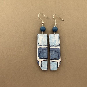 Kék árnyalatai No.7 fülbevaló - ékszer - fülbevaló - lógó fülbevaló - Meska.hu