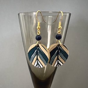 Sátrak köre fülbevaló - ékszer - fülbevaló - lógós kerek fülbevaló - Meska.hu