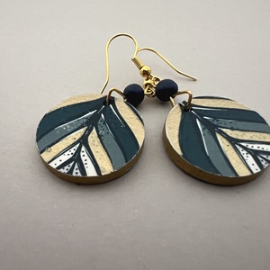 Sátrak köre fülbevaló - ékszer - fülbevaló - lógós kerek fülbevaló - Meska.hu