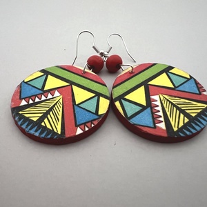 Inka No.4 fülbevaló  - ékszer - fülbevaló - lógós kerek fülbevaló - Meska.hu