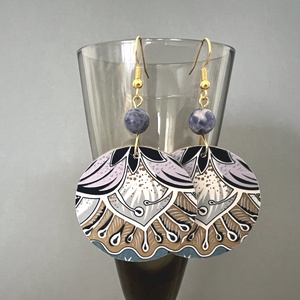 Jégmező No.1 fülbevaló - ékszer - fülbevaló - lógós kerek fülbevaló - Meska.hu