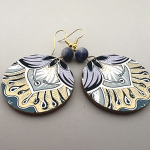 Jégmező No.1 fülbevaló - ékszer - fülbevaló - lógós kerek fülbevaló - Meska.hu