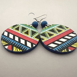 Inka No.5 fülbevaló  - ékszer - fülbevaló - lógós kerek fülbevaló - Meska.hu