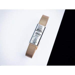 Közös életünk 3 egyedi medálos MoMents rosé színű acél karkötő, Ékszer, Karkötő, Karkötő medállal, , MESKA