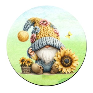 Cuki sapkás napraforgós manó mintás bögre alátét, , , MESKA